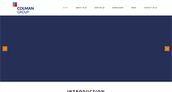 Desktop Screenshot of colmangroup.com