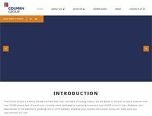 Tablet Screenshot of colmangroup.com